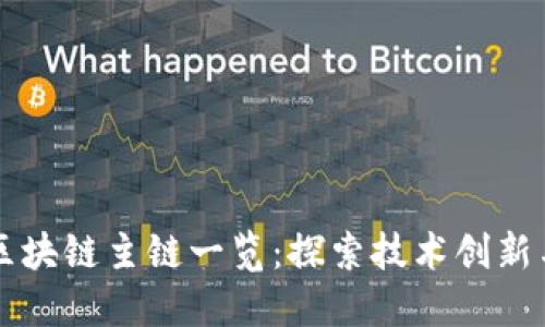 全球主要区块链主链一览：探索技术创新与应用潜力