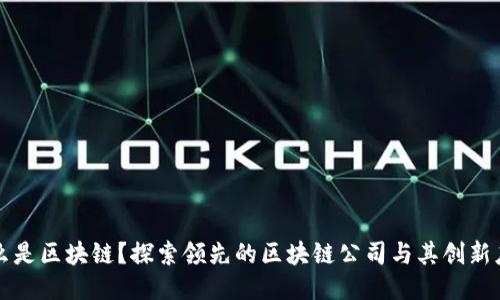 什么是区块链？探索领先的区块链公司与其创新应用